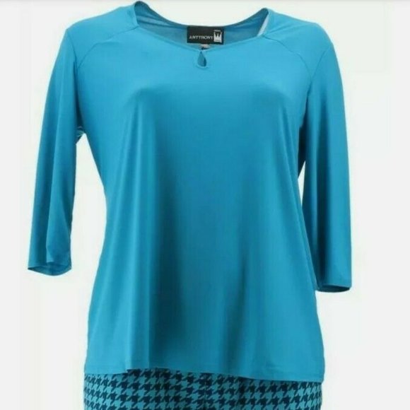 NWT ANTTHONY 2PC PANT SET AUTUMN TURQUOISE PXS, PS - Picture 2 of 16